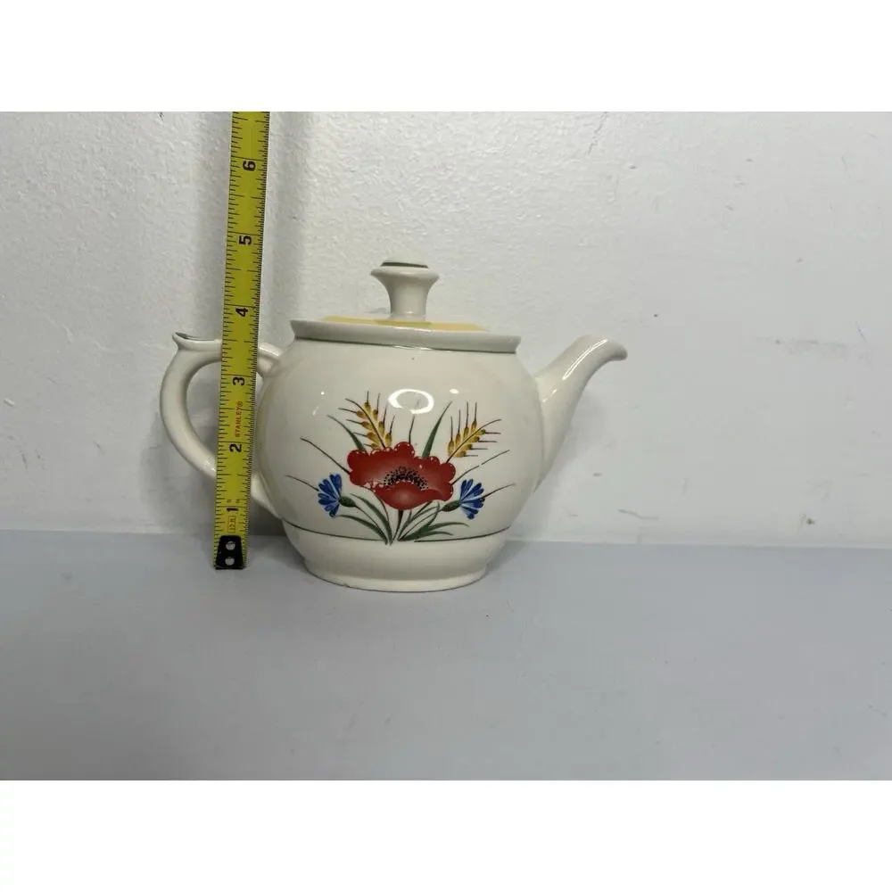 Arabia of Finland Small Teapot Floral MCM Vintage